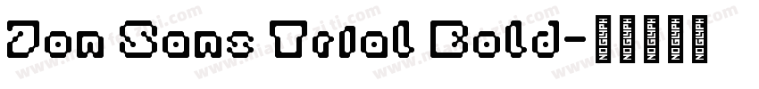 Jon Sans Trial Bold字体转换